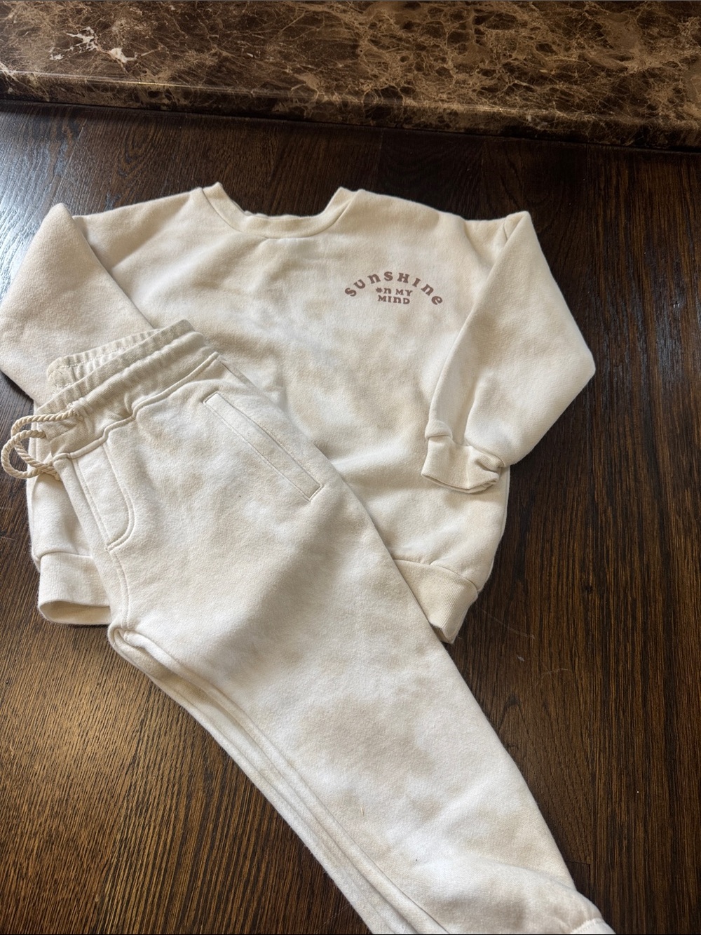 Kids Rylee + Cru Cream Sweatpants - Cozy Neutral Joggers sunshine